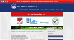 Desktop Screenshot of amsbuildingandlandscaping.co.uk