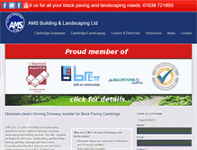 Tablet Screenshot of amsbuildingandlandscaping.co.uk